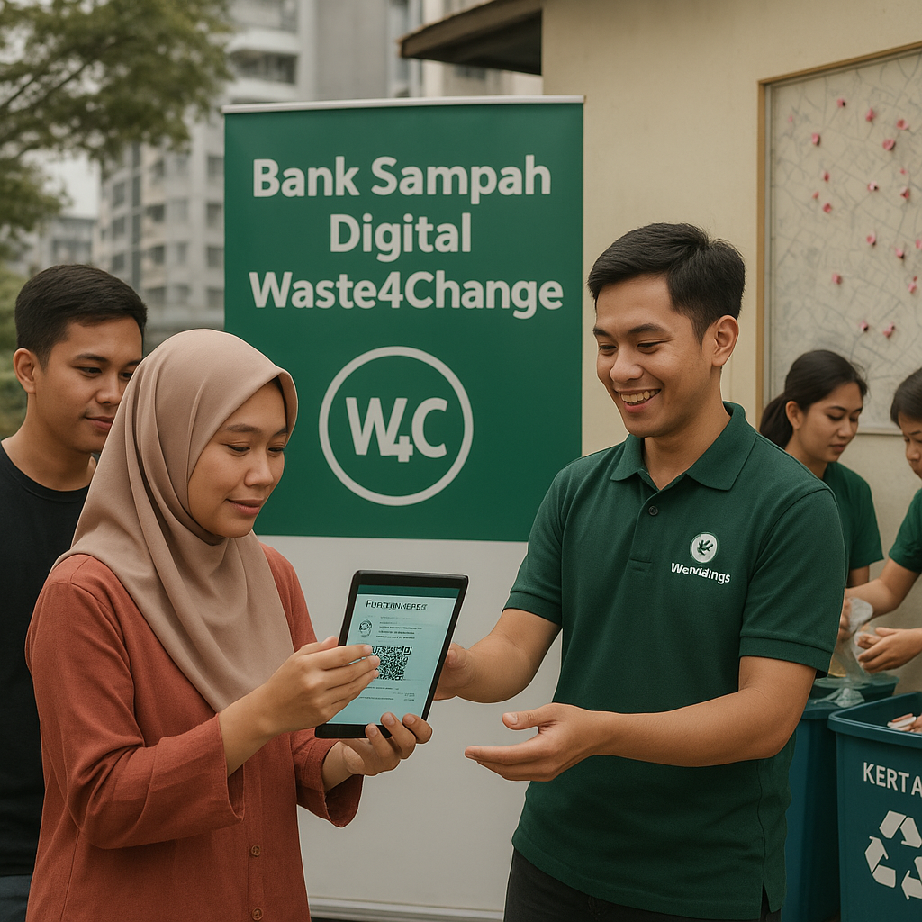 Bank Sampah Digital 'Waste4Change' Tingkatkan Pengelolaan Limbah di 50 Kota