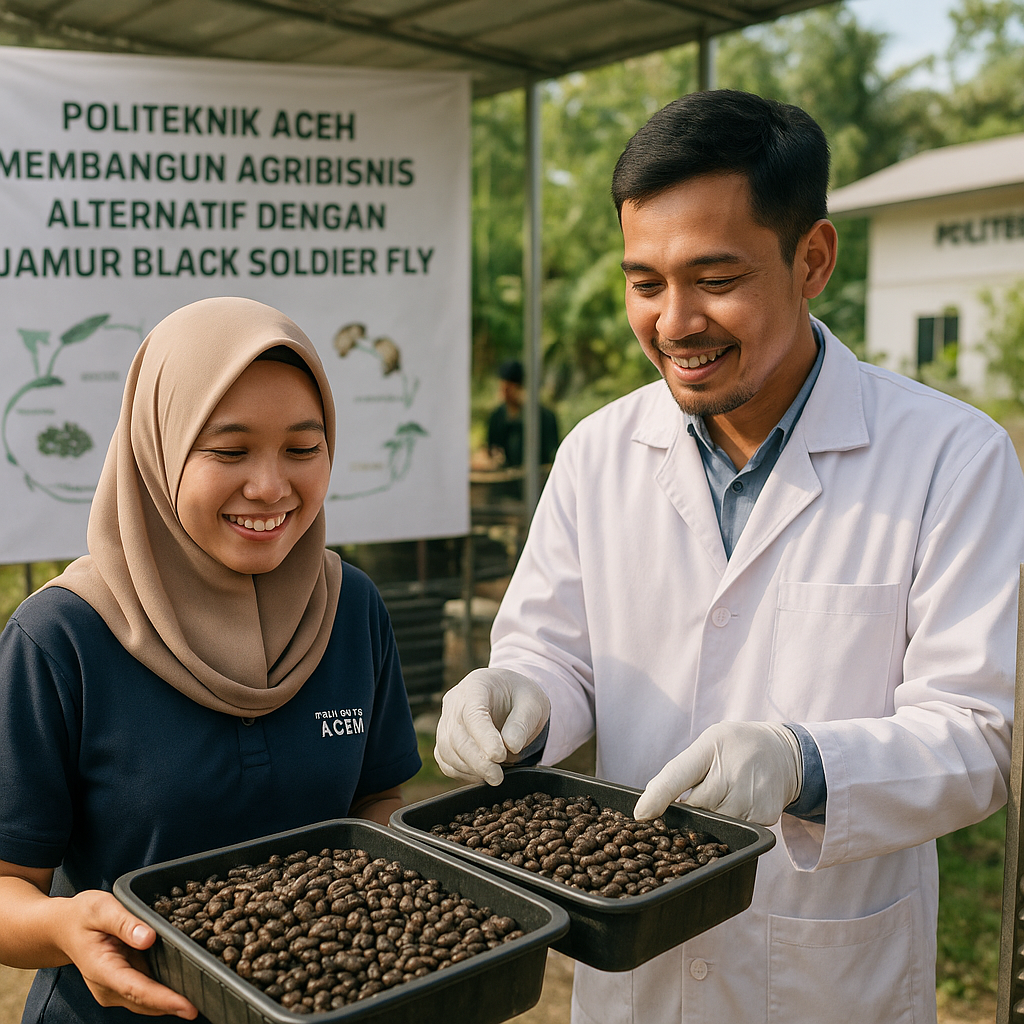 Politeknik Aceh Membangun Agribisnis Alternatif dengan Jamur Black Soldier Fly