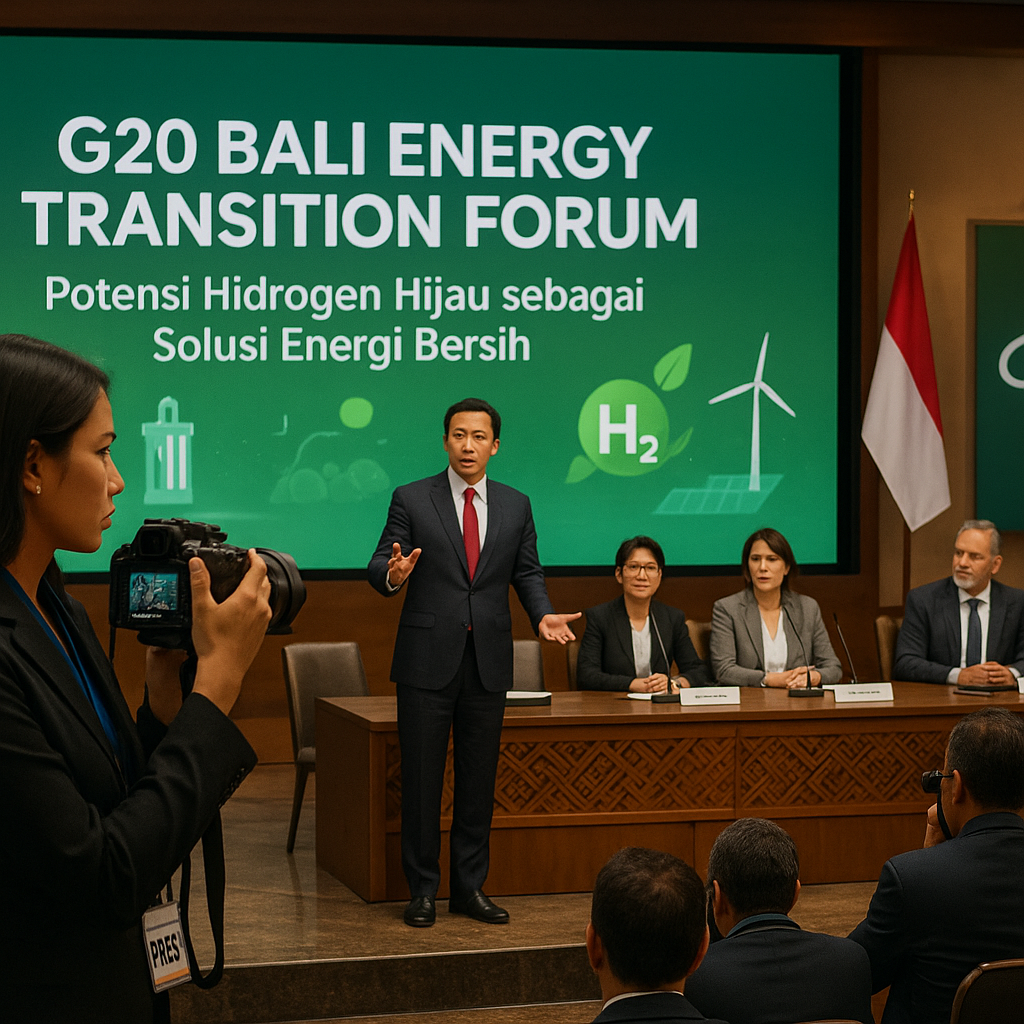 G20 Bali Energy Transition Forum: Potensi Hidrogen Hijau sebagai Solusi Energi Bersih