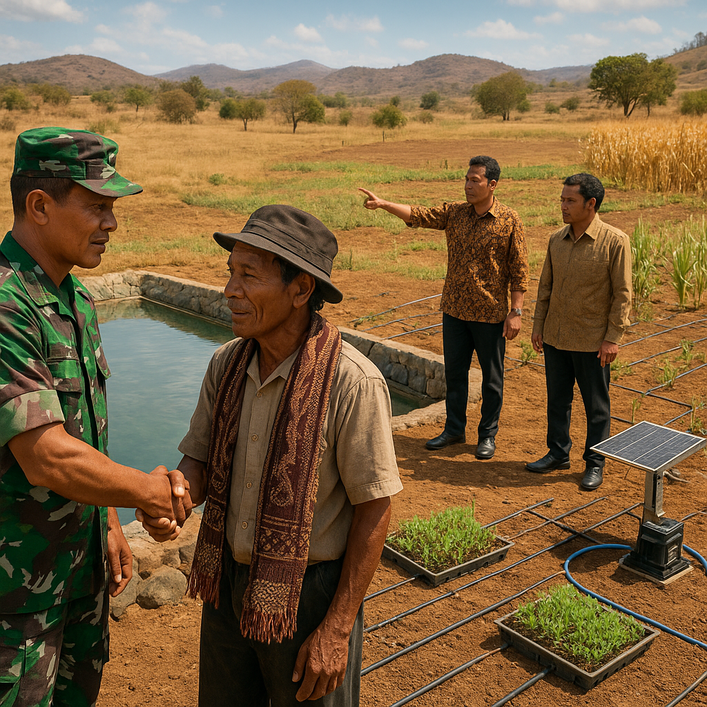 Program "Tentara Manunggal Membangun Desa" (TMMD) Integrasikan Pembuatan Embung dan Pertanian Modern di NTT