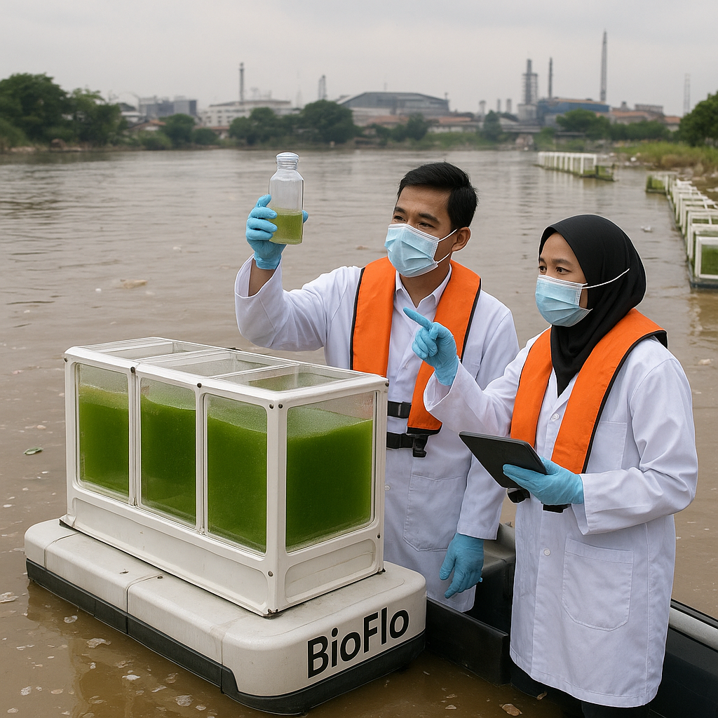 BioFlo: Teknologi Bioremediasi Mikroalga untuk Pemulihan Sungai Tercemar Limbah Industri
