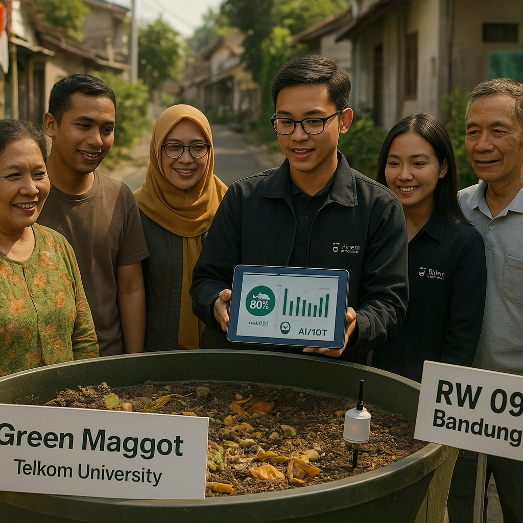 Inovasi 'Green Maggot' Telkom University: Solusi Cerdas Pengolahan Sampah Berbasis AI dan IoT