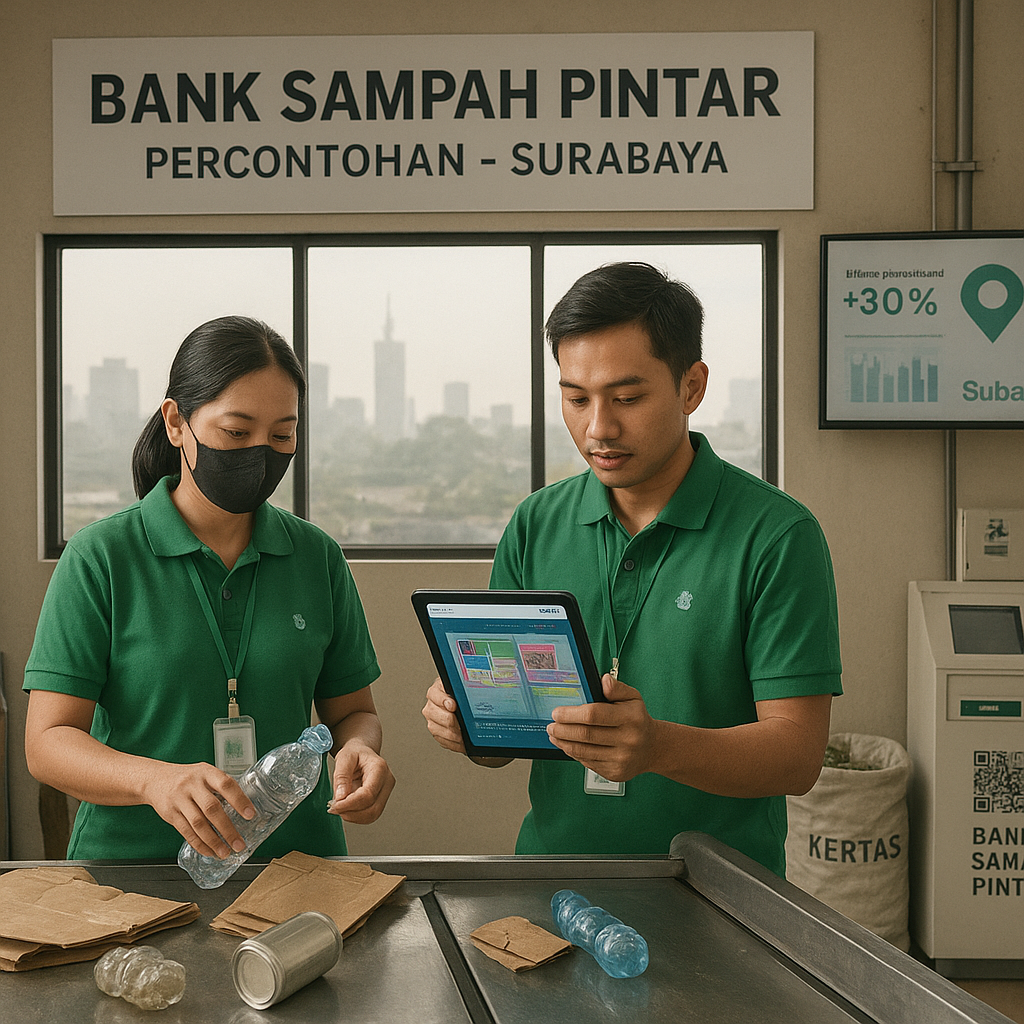 Bank Sampah Pintar Percontohan di Surabaya: AI untuk Optimalkan Pengelolaan Limbah