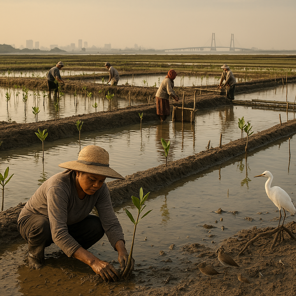 Silvofishery di Surabaya: Integrasi Mangrove dan Tambak Pulihkan Ekosistem Pesisir