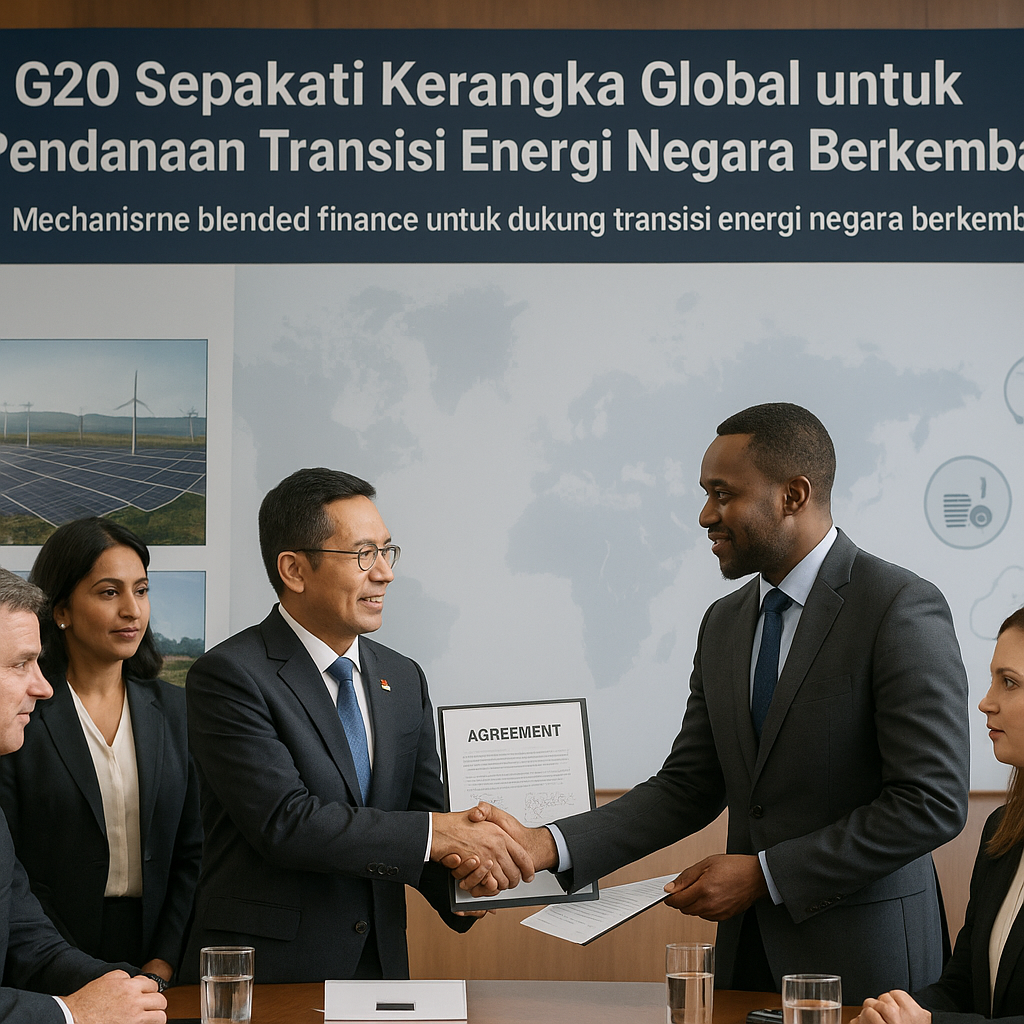 G20 Sepakati Kerangka Global untuk Pendanaan Transisi Energi Negara Berkembang