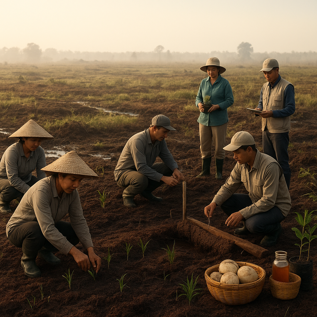 Restorasi Lahan Gambut Skala Besar di Kalimantan Tekan Emisi dan Ciptakan Mata Pencaharian Baru
