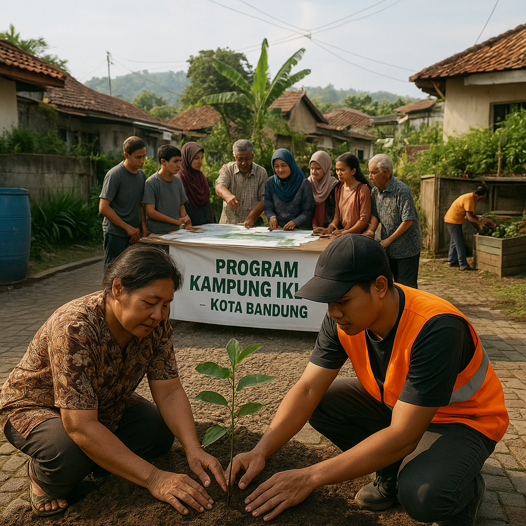 Program "Kampung Iklim" di Kota Bandung Wujudkan Aksi Adaptasi dan Mitigasi Berbasis Komunitas