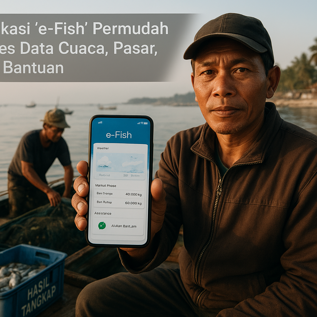 Aplikasi 'e-Fish' dari KKP Permudah Nelayan Akses Data Cuaca, Pasar, dan Bantuan Peralatan Ramah Lingkungan