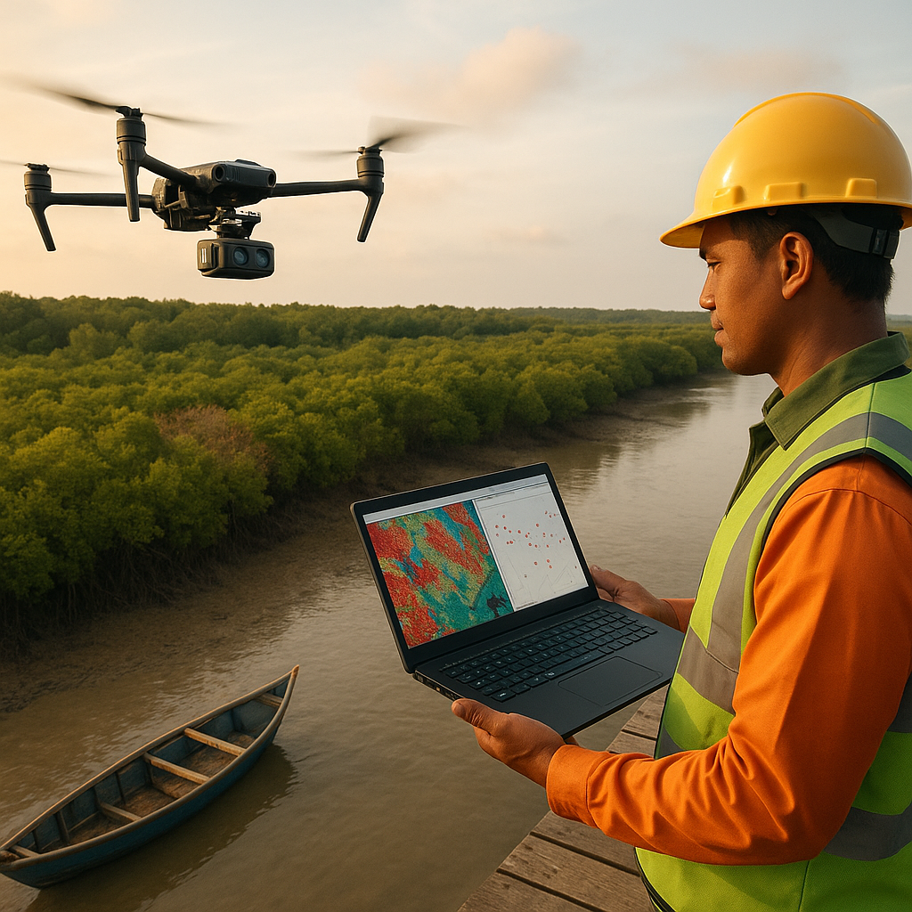 Penggunaan Drone untuk Pemetaan dan Perlindungan Hutan Mangrove