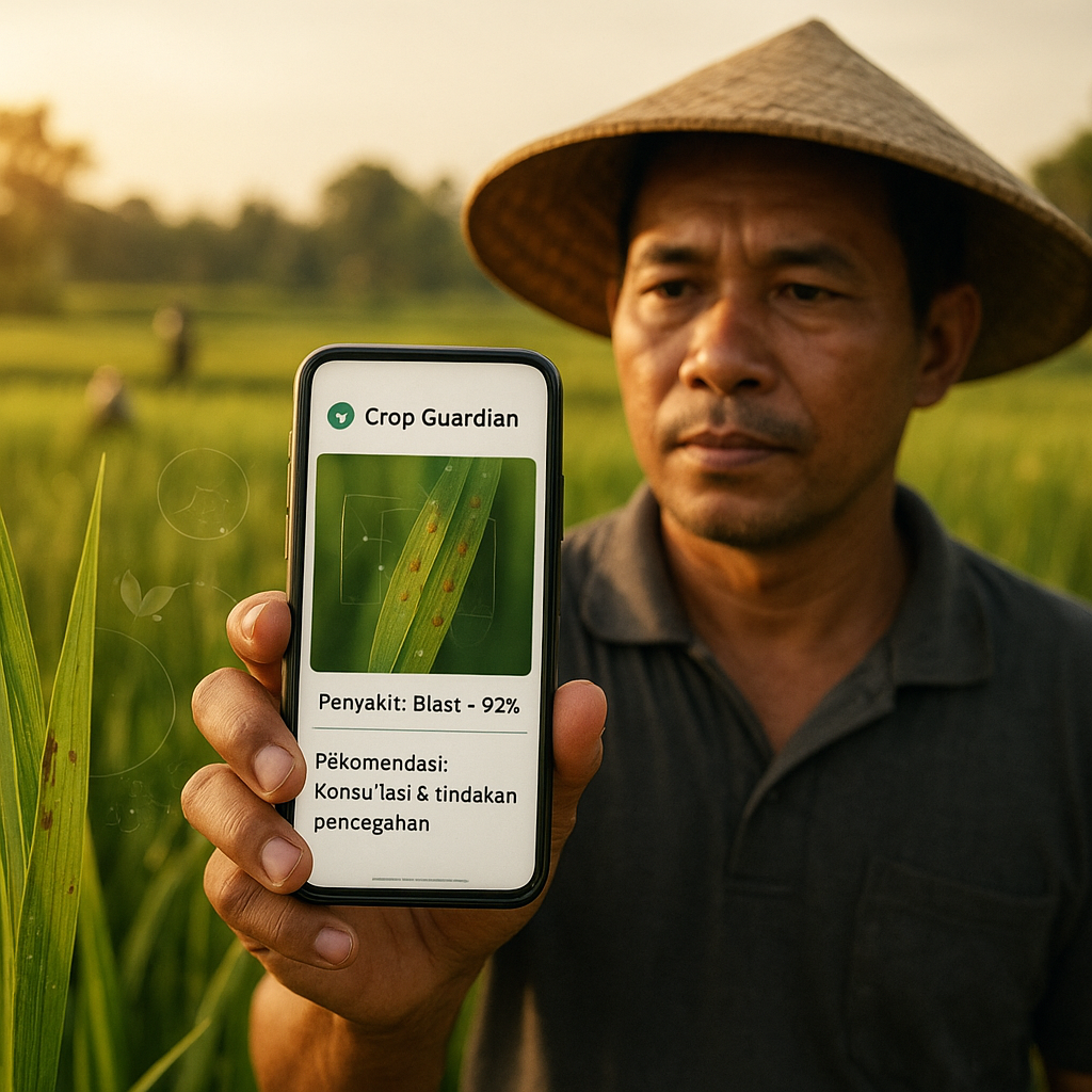 Aplikasi 'Crop Guardian' Memberikan Prediksi Penyakit Tanaman Berbasis AI kepada Petani