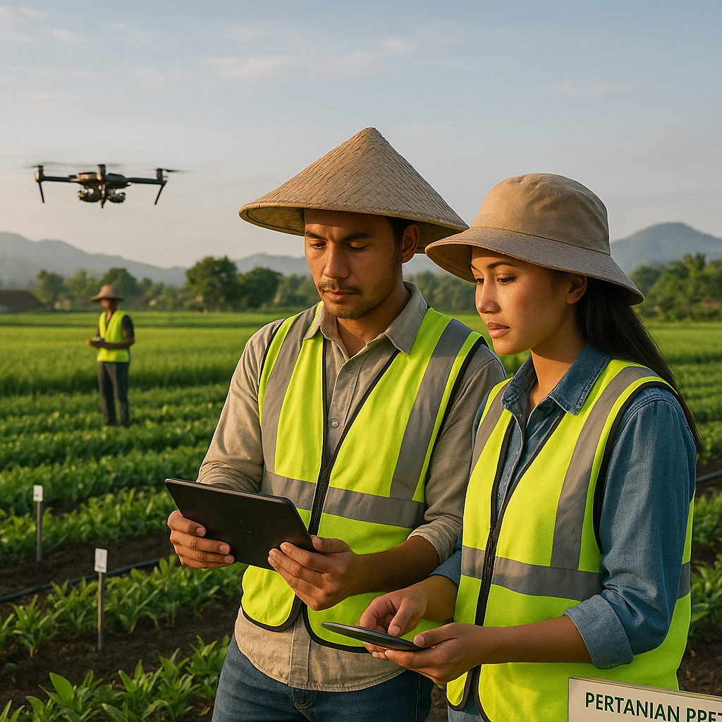 Petani Milenial di Yogyakarta Terapkan Precision Farming dengan Drone dan IoT untuk Efisiensi Pupuk dan Air