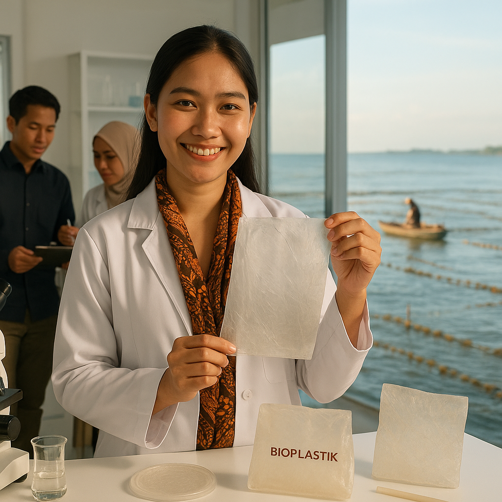 Startup Lokal Kembangkan Bioplastik dari Rumput Laut, Alternatif Ramah Lingkungan Pengganti Plastik Konvensional