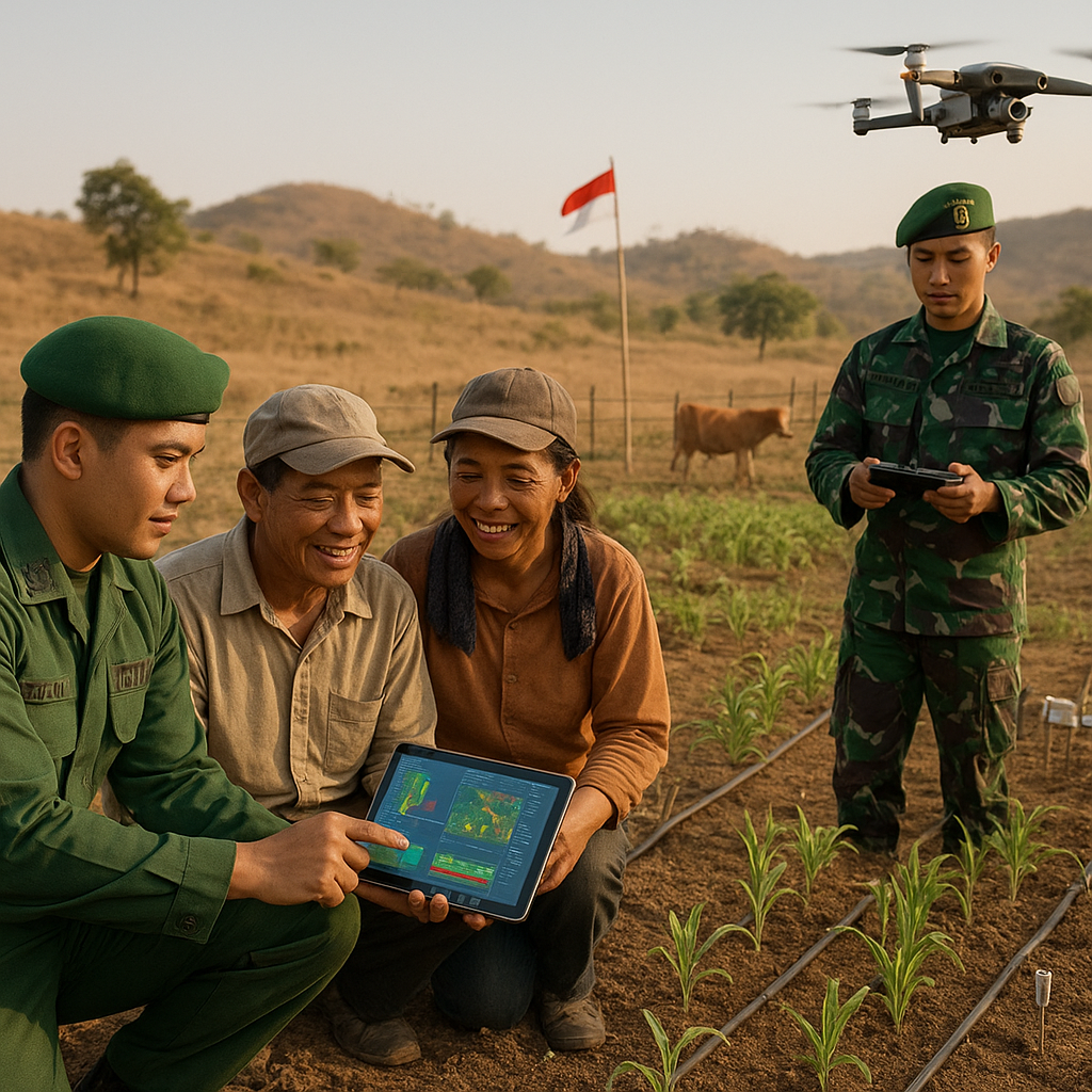 TNI AD Kembangkan Pertanian Cerdas Iklim (Climate-Smart Agriculture) di Lahan Marginal untuk Swasembada Pangan