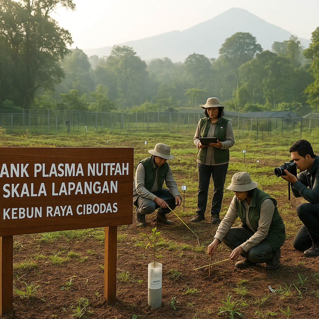 Kebun Raya Cibodas Kembangkan Bank Plasma Nutfah Skala Lapangan untuk Konservasi Tumbuhan Langka