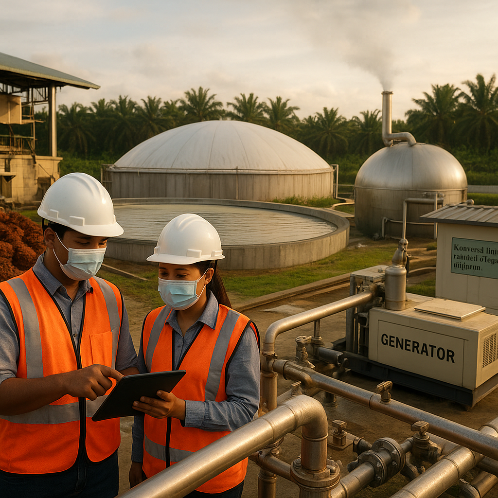 Konversi Limbah POME (Kelapa Sawit) menjadi Biogas dan Listrik di Sumatera