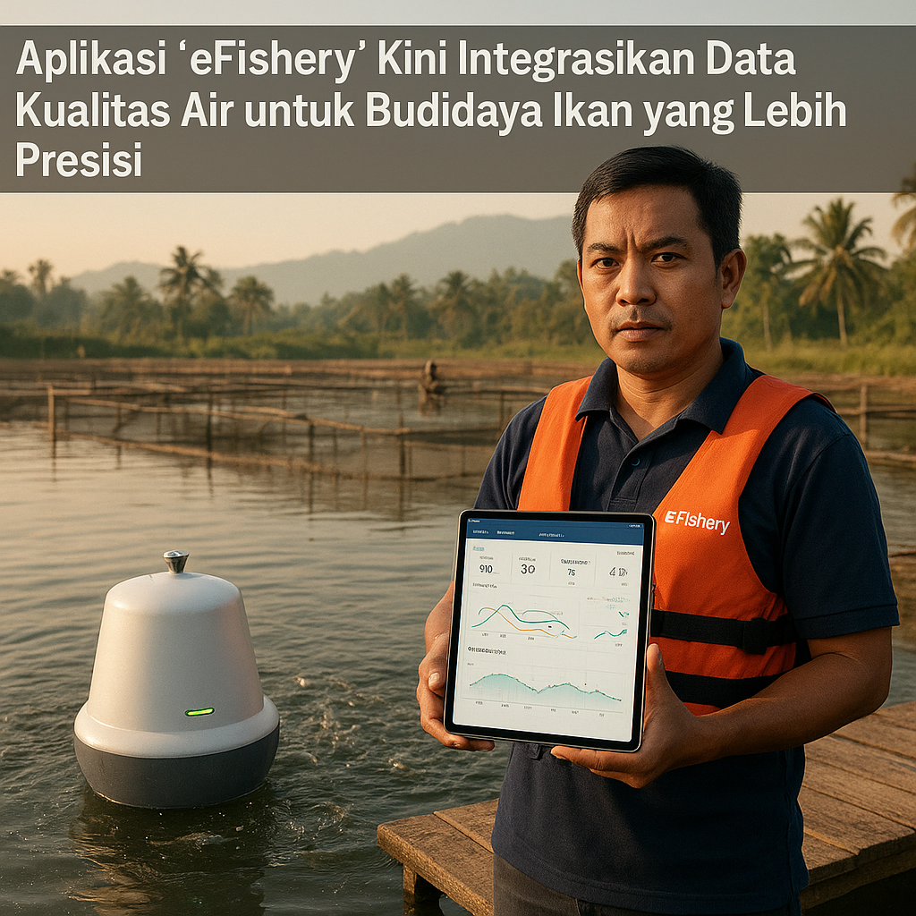 Aplikasi 'eFishery' Kini Integrasikan Data Kualitas Air untuk Budidaya Ikan yang Lebih Presisi
