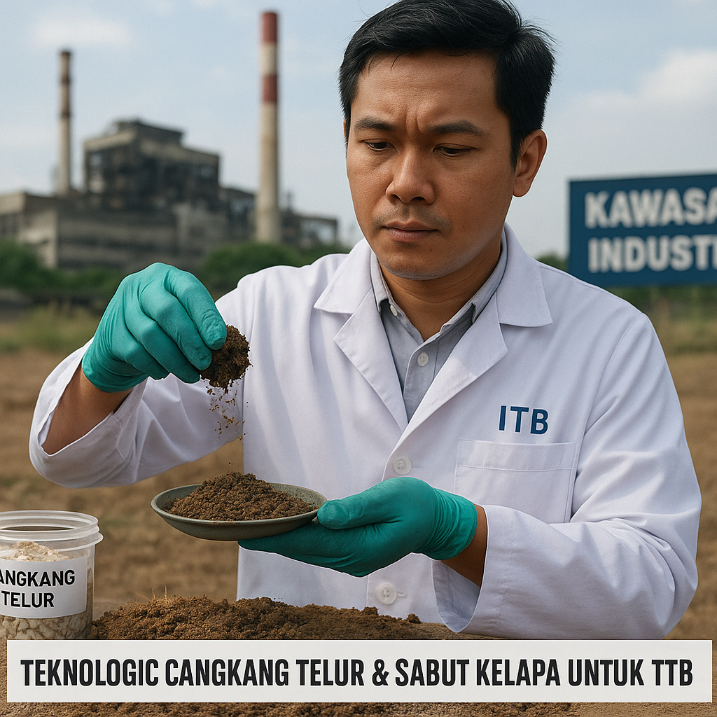 Teknologi Cangkang Telur dan Sabut Kelapa untuk Remediasi Tanah Terkontaminasi di Kawasan Industri