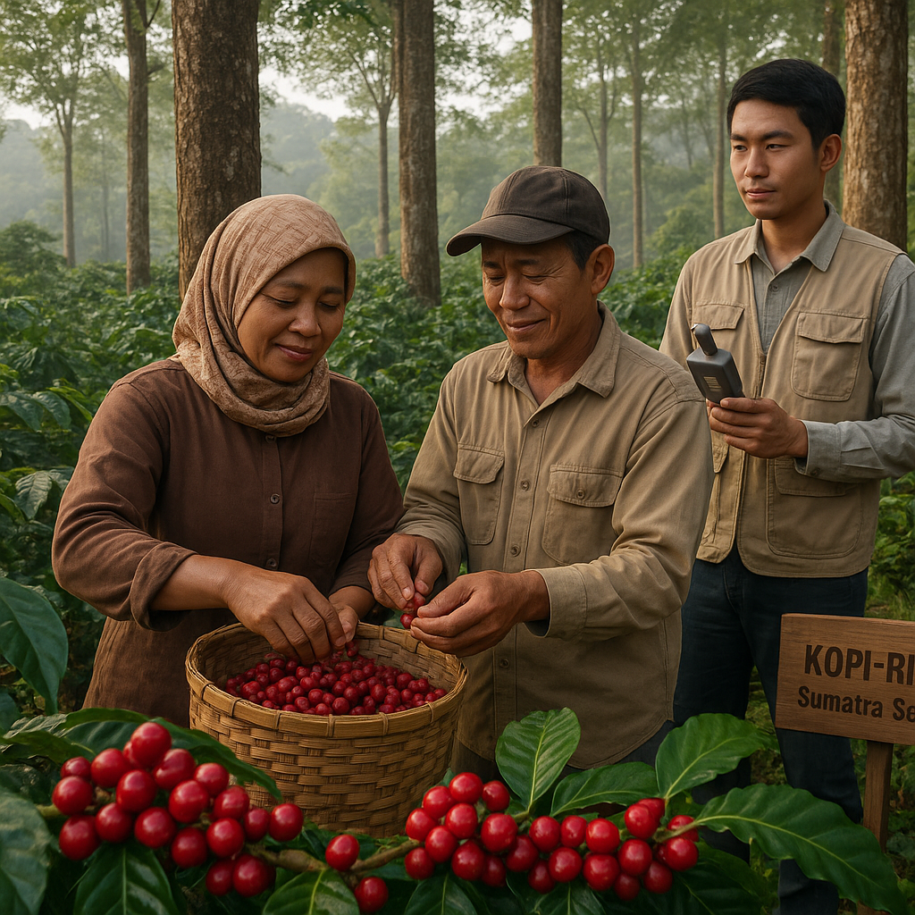 Model Agroforestri Kopi-Rimba di Sumatra Selatan Tingkatkan Pendapatan dan Serapan Karbon