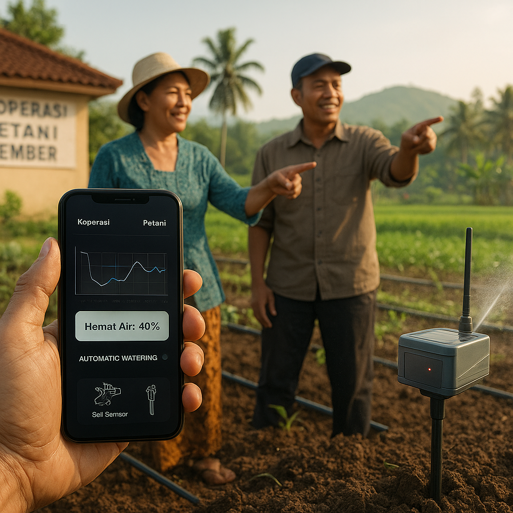 Koperasi Petani di Jember Adopsi Sistem IoT untuk Optimalkan Irigasi dan Kurangi Pemakaian Air
