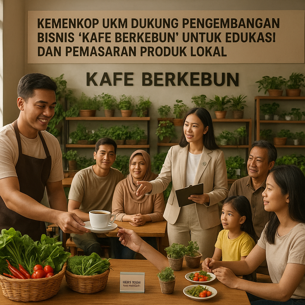 Kemenkop UKM Dukung Pengembangan Bisnis 'Kafe Berkebun' untuk Edukasi dan Pemasaran Produk Lokal