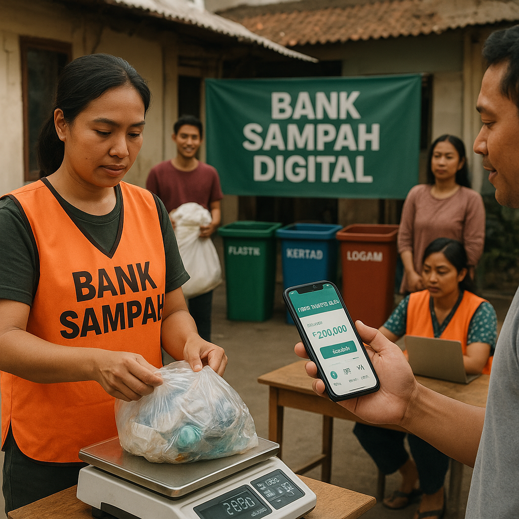 Bank Sampah Digital: Tingkatkan Partisipasi dan Nilai Ekonomi Pengelolaan Sampah Mandiri
