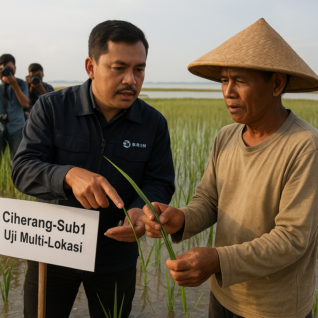 Purwarupa Padi Tahan Genang 'Ciherang-Sub1' Usai Uji Multi-Lokasi, Harapan Baru Hadapi Banjir Rob dan La Niña