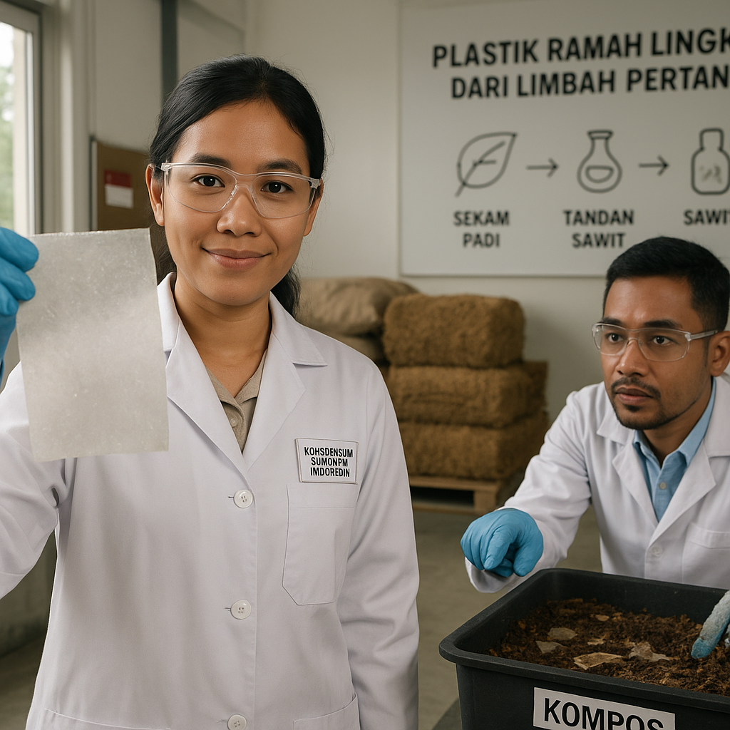 Konsorsium Peneliti Indonesia Kembangkan Plastik Ramah Lingkungan Berbahan Dasar Limbah Pertanian