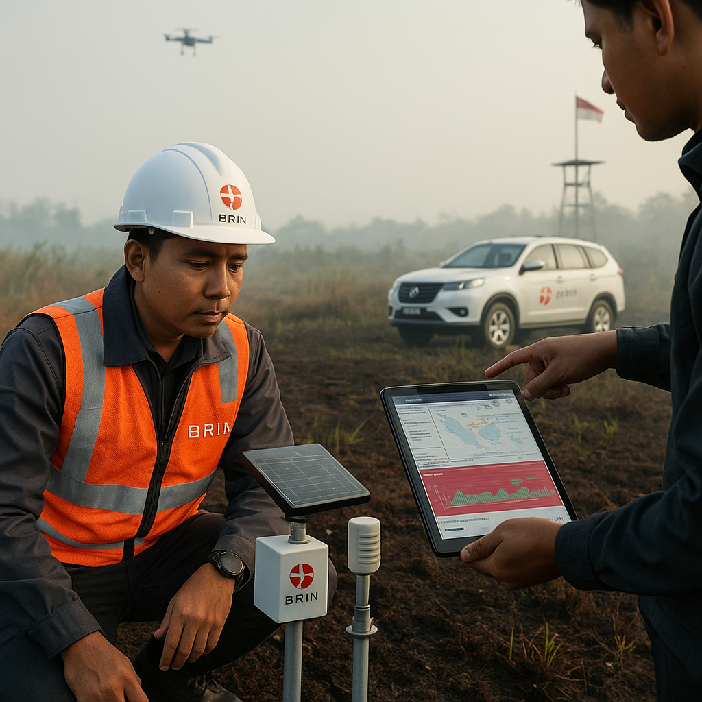 Pengembangan Sistem Peringatan Dini Kebakaran Gambut Berbasis AI dan Sensor IoT oleh BRIN
