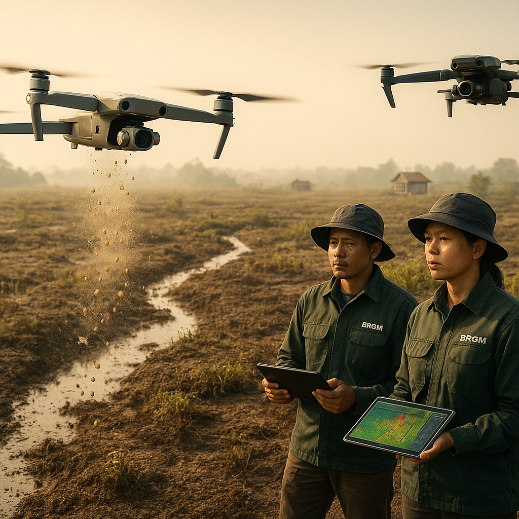 Pemanfaatan Teknologi Drone untuk Penyebaran Benih dan Pemetaan Lahan Gambut Terdegradasi