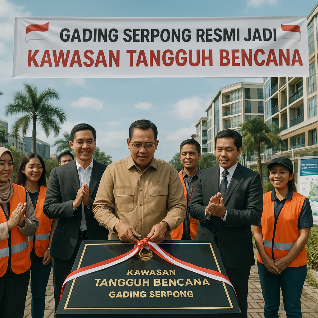 Gading Serpong Resmi Jadi Kawasan Tangguh Bencana Pertama di Indonesia
