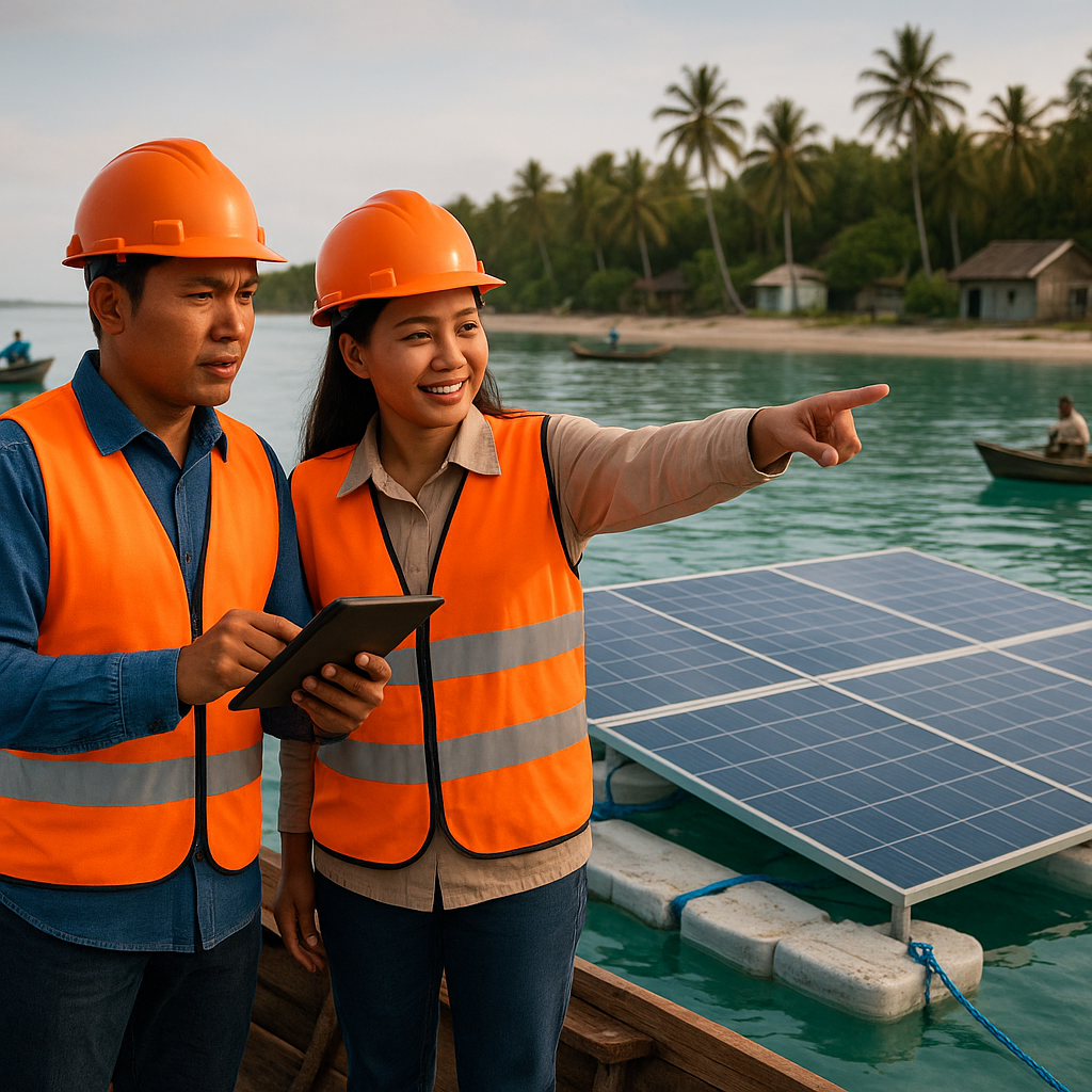 Pulau Maratua Uji Coba PLTS Terapung, Dukung Transisi Energi di Kawasan Terpencil