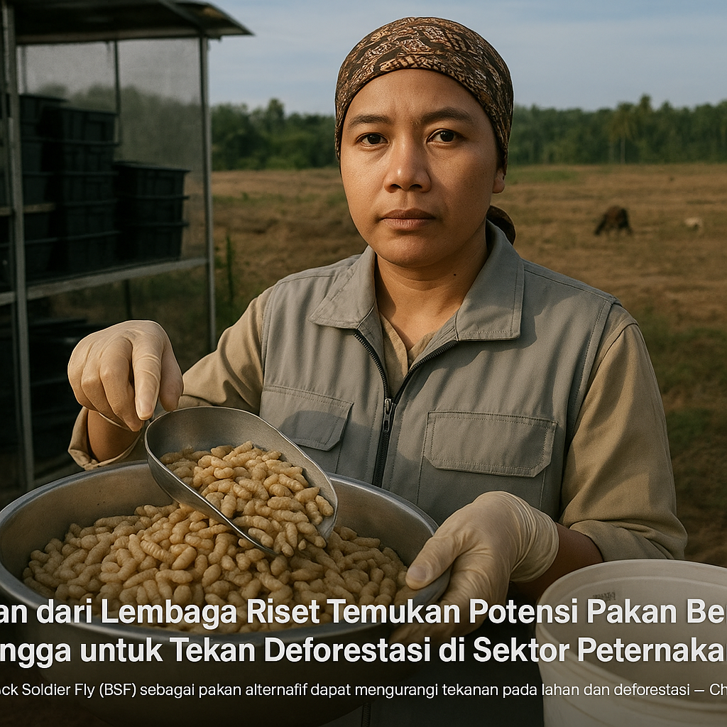 Kajian dari Lembaga Riset Temukan Potensi Pakan Berbasis Serangga untuk Tekan Deforestasi di Sektor Peternakan