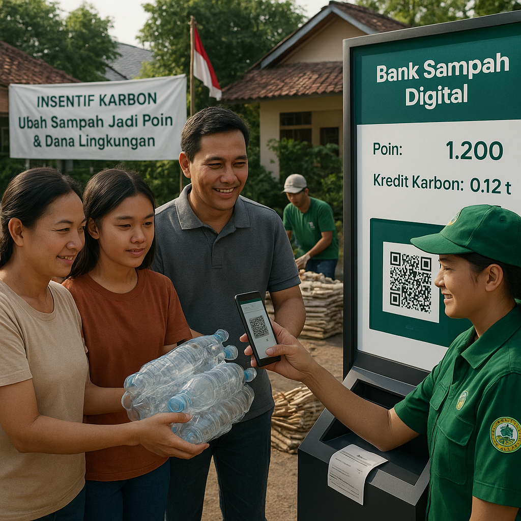 Bank Sampah Digital dengan Insentif Karbon: Ubah Sampah Jadi Poin dan Dana Lingkungan