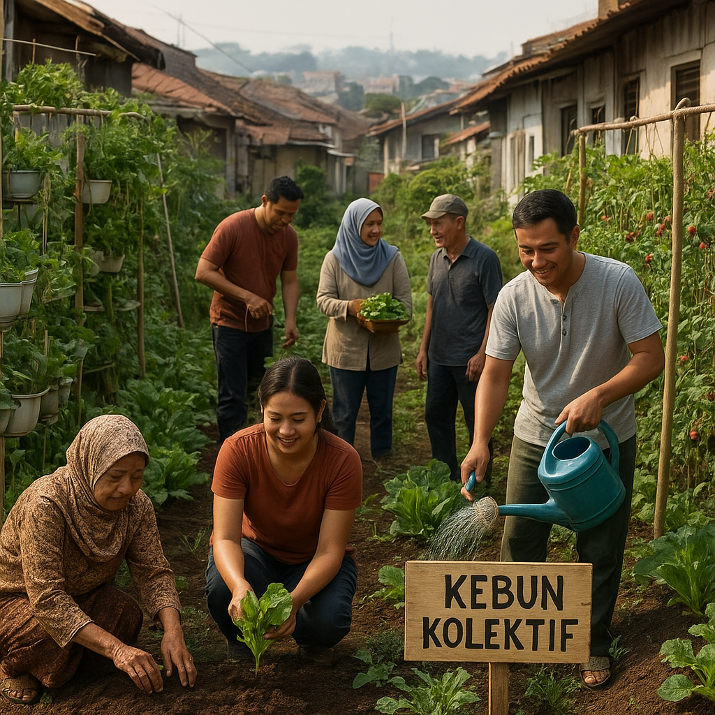 Kebun Kolektif di Lahan Sempit: Solusi Urban Farming Warga Bandung Hadapi Kenaikan Harga Pangan