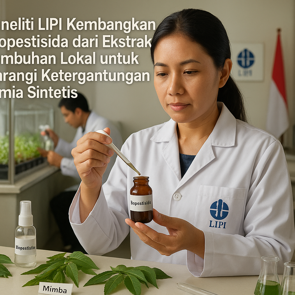 Peneliti LIPI Kembangkan Biopestisida dari Ekstrak Tumbuhan Lokal untuk Kurangi Ketergantungan Kimia Sintetis