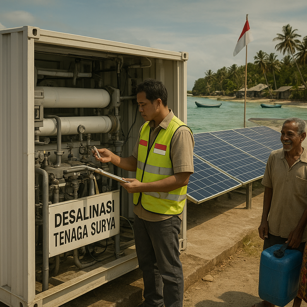 Memanen Air Laut dengan Tenaga Surya: Inovasi Desalinasi Skala Kecil untuk Pulau Terpencil Indonesia
