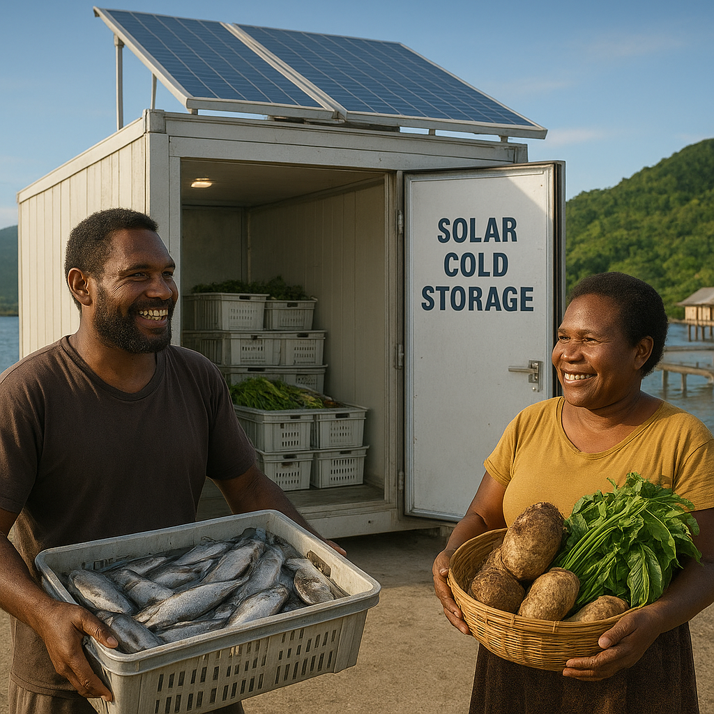 Teknologi 'Solar Cold Storage' Bantu Nelayan dan Petani Papua Kurangi Kehilangan Hasil Tangkapan & Panen