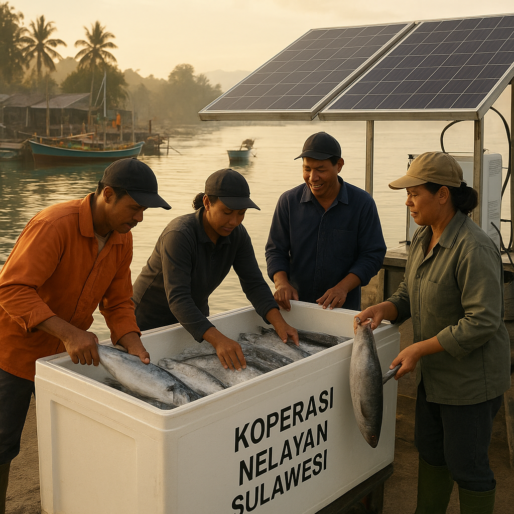 Koperasi Nelayan di Sulawesi Adopsi Cold Storage Tenaga Surya untuk Kurangi Susut Hasil Tangkap