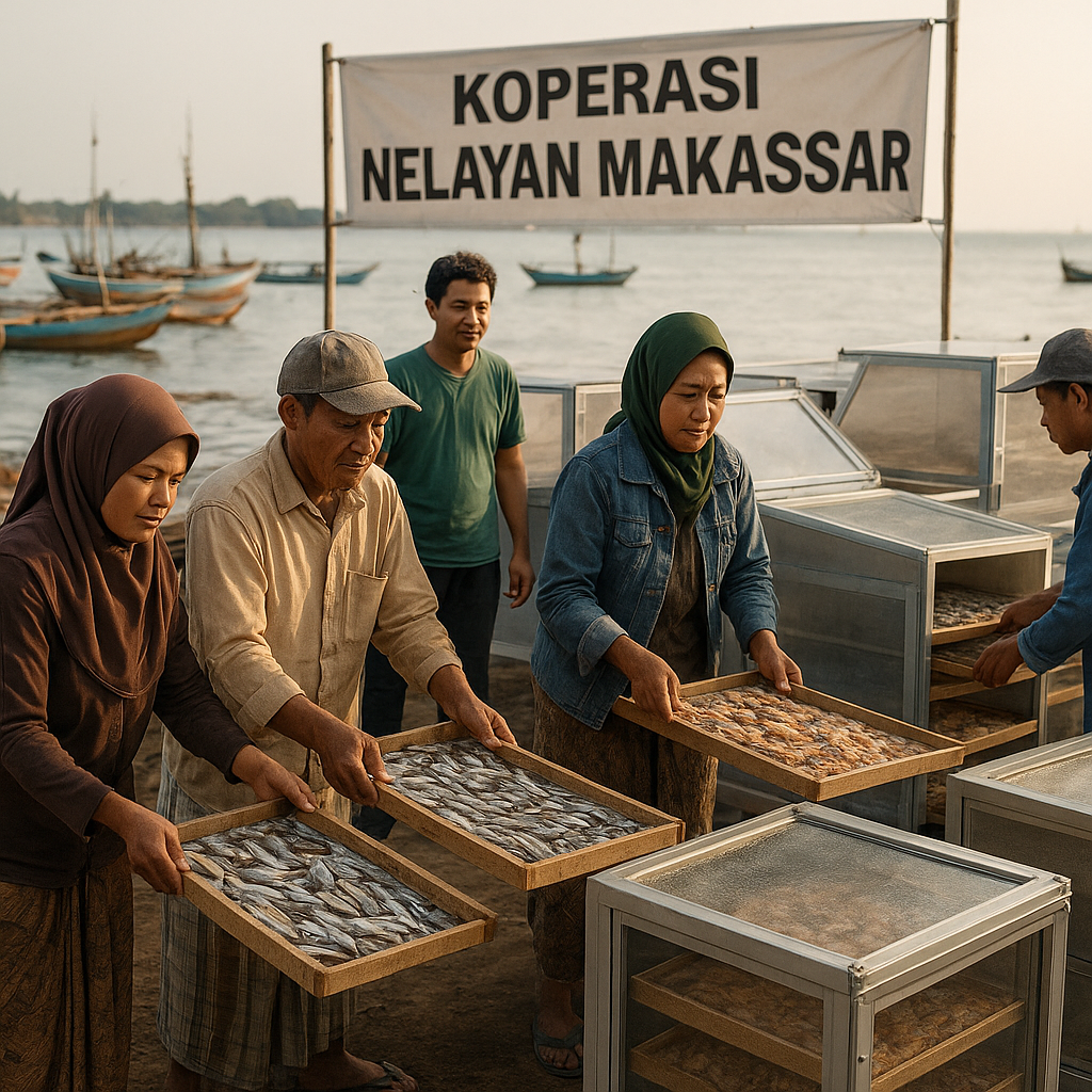 Koperasi Nelayan di Makassar Adopsi Teknologi Solar Dryer untuk Olah Hasil Tangkap