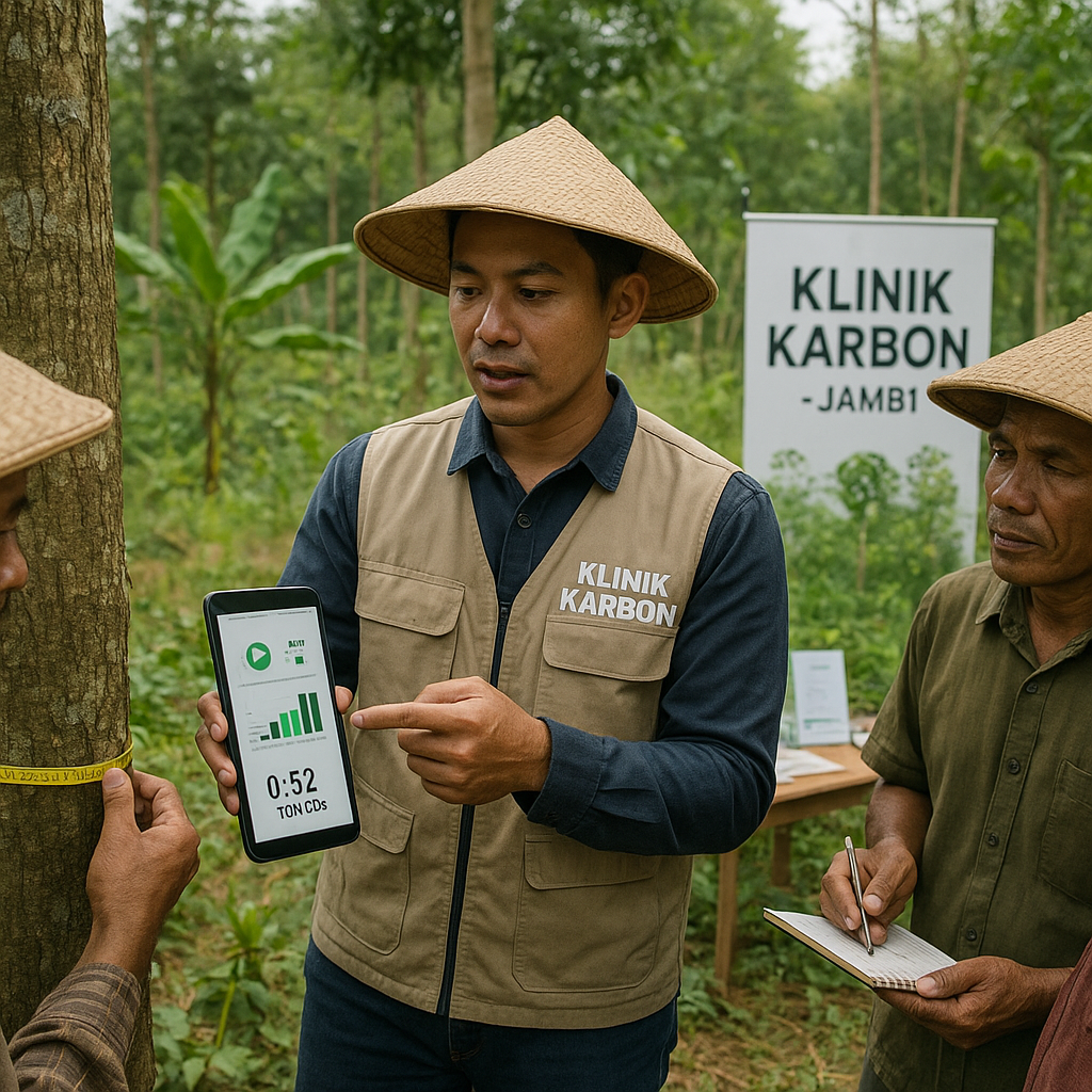 Program 'Klinik Karbon' di Jambi Bantu Petani Ukur dan Jual Kredit Karbon dari Kebun Agroforestri