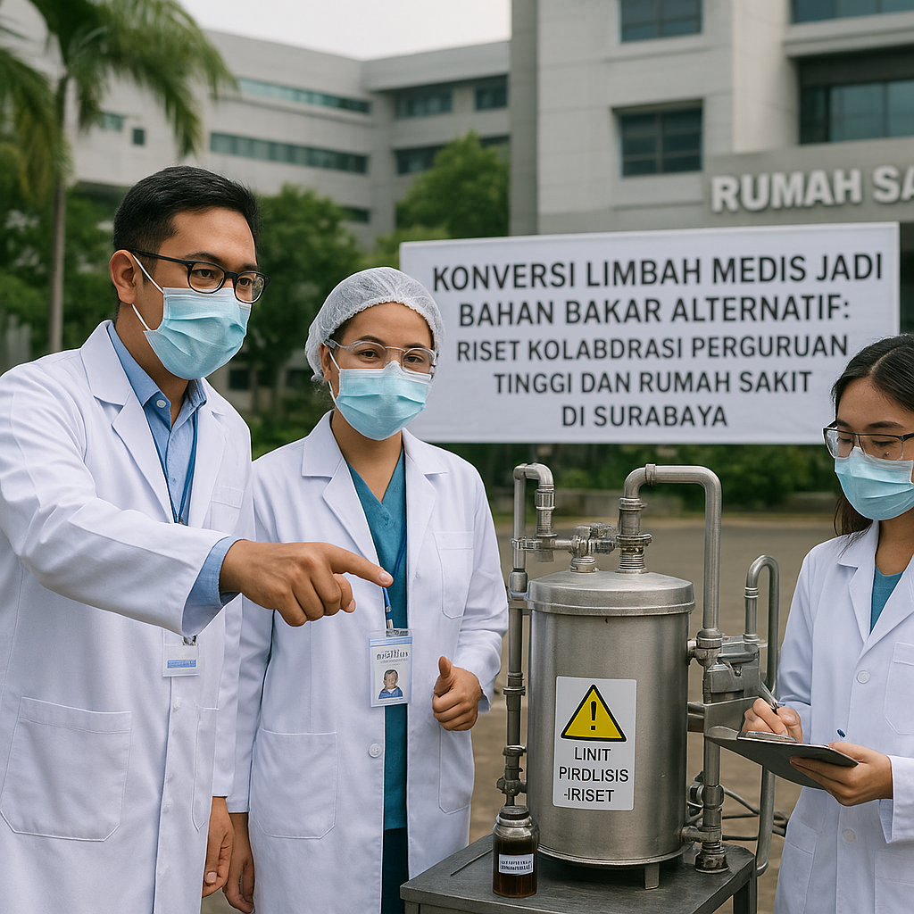 Konversi Limbah Medis Jadi Bahan Bakar Alternatif: Riset Kolaborasi Perguruan Tinggi dan Rumah Sakit di Surabaya