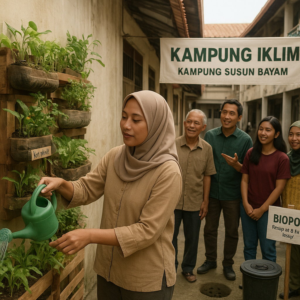 Kampung Iklim di Jakarta Manfaatkan Lahan Sempit untuk Urban Farming dan Biopori