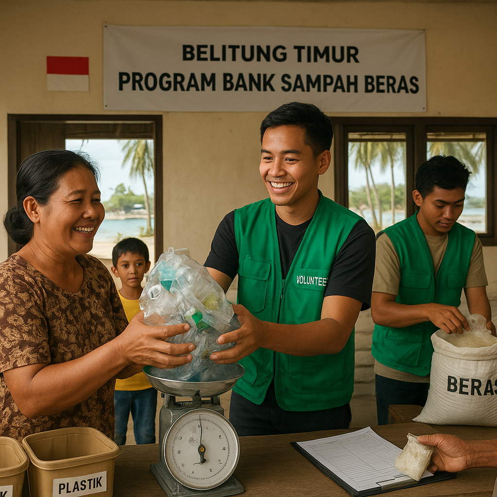 Belitung Luncurkan Program 'Bank Sampah Beras' untuk Atasi Sampah dan Krisis Pangan