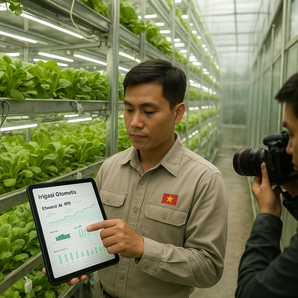 Vietnam Mengembangkan Sistem Pertanian Vertikal dengan Teknologi IoT untuk Efisiensi Air