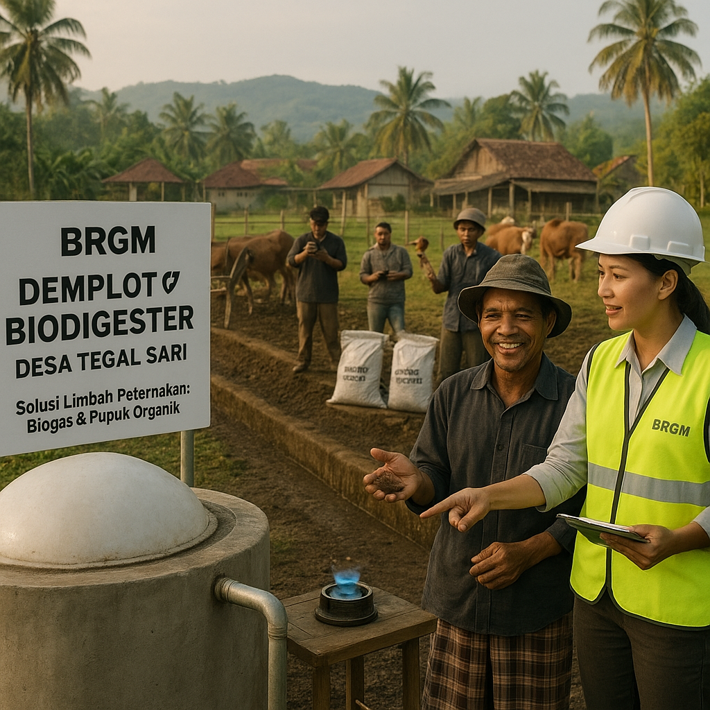 BRGM Percepat Pembangunan Demplot Biodigester untuk Mengatasi Limbah Peternakan