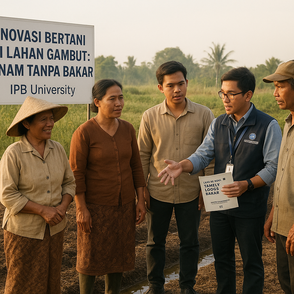 Inovasi Bertani di Lahan Gambut: IPB Rilis Panduan Tanam Tanpa Bakar