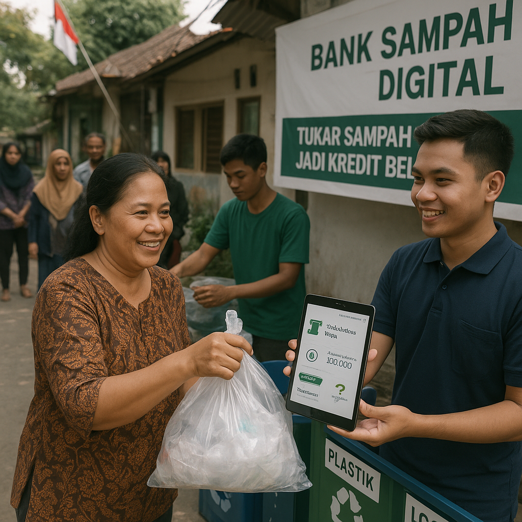 Inisiatif 'Bank Sampah' Berbasis Digital yang Mengintegrasikan Daur Ulang dengan E-commerce