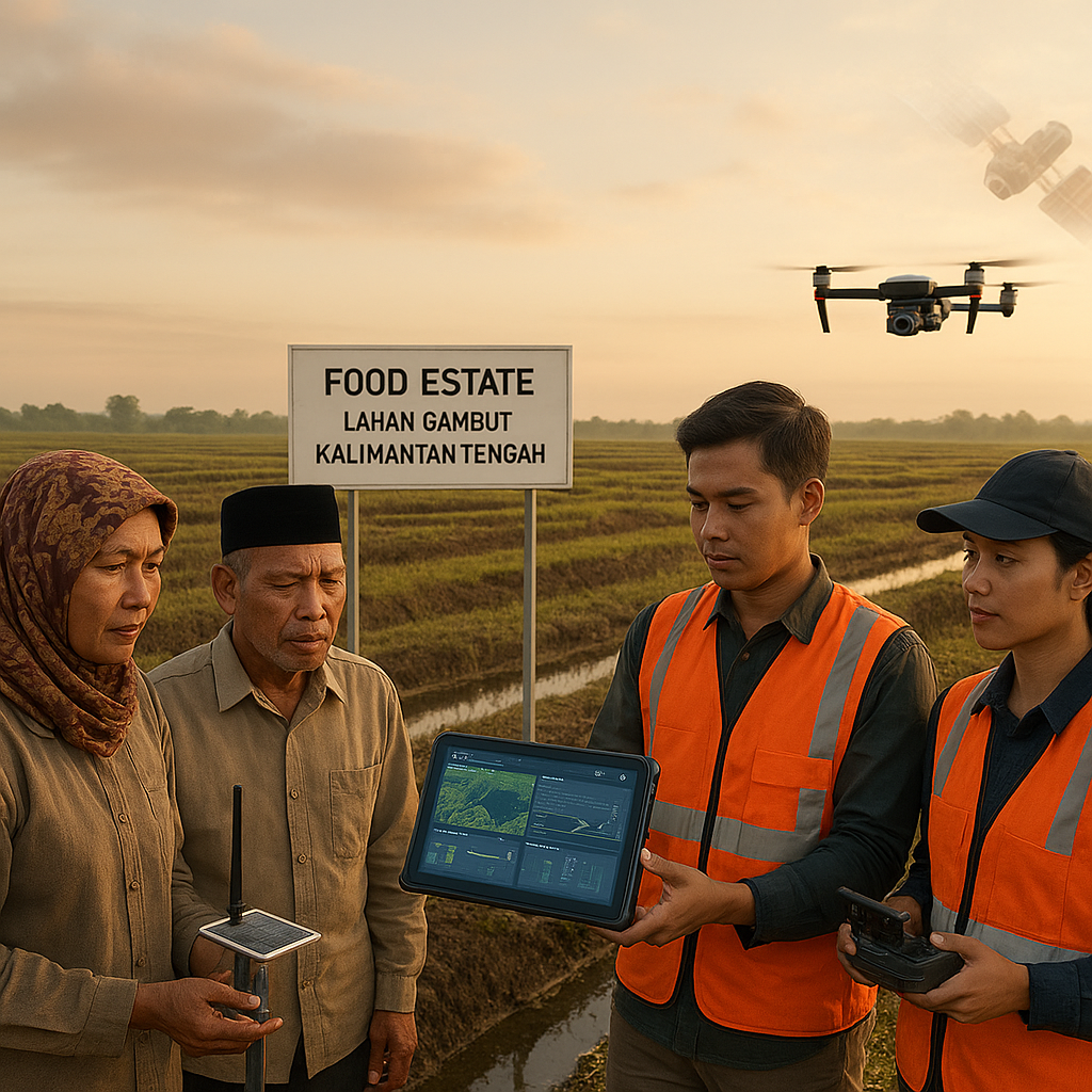 Program 'Food Estate' Lahan Gambut Kalimantan Tengah Terintegrasi dengan Teknologi Cerdas