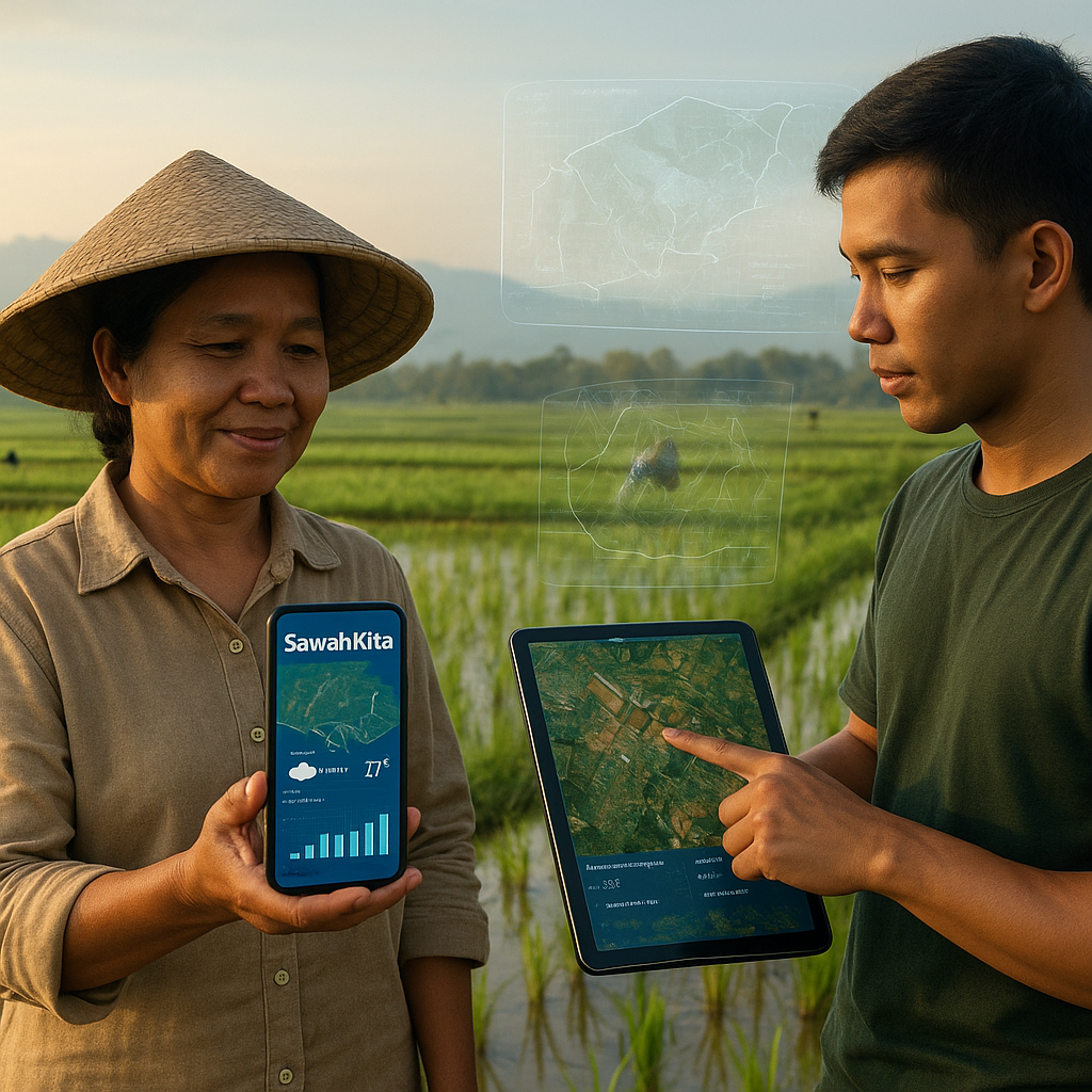 Aplikasi 'SawahKita' Permudah Petani Akses Data Lahan dan Prediksi Cuaca dengan AI