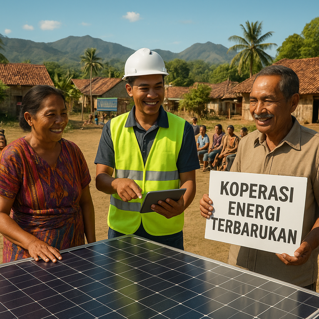 Koperasi Energi Terbarukan di Flores Berdayakan Desa dengan Panel Surya